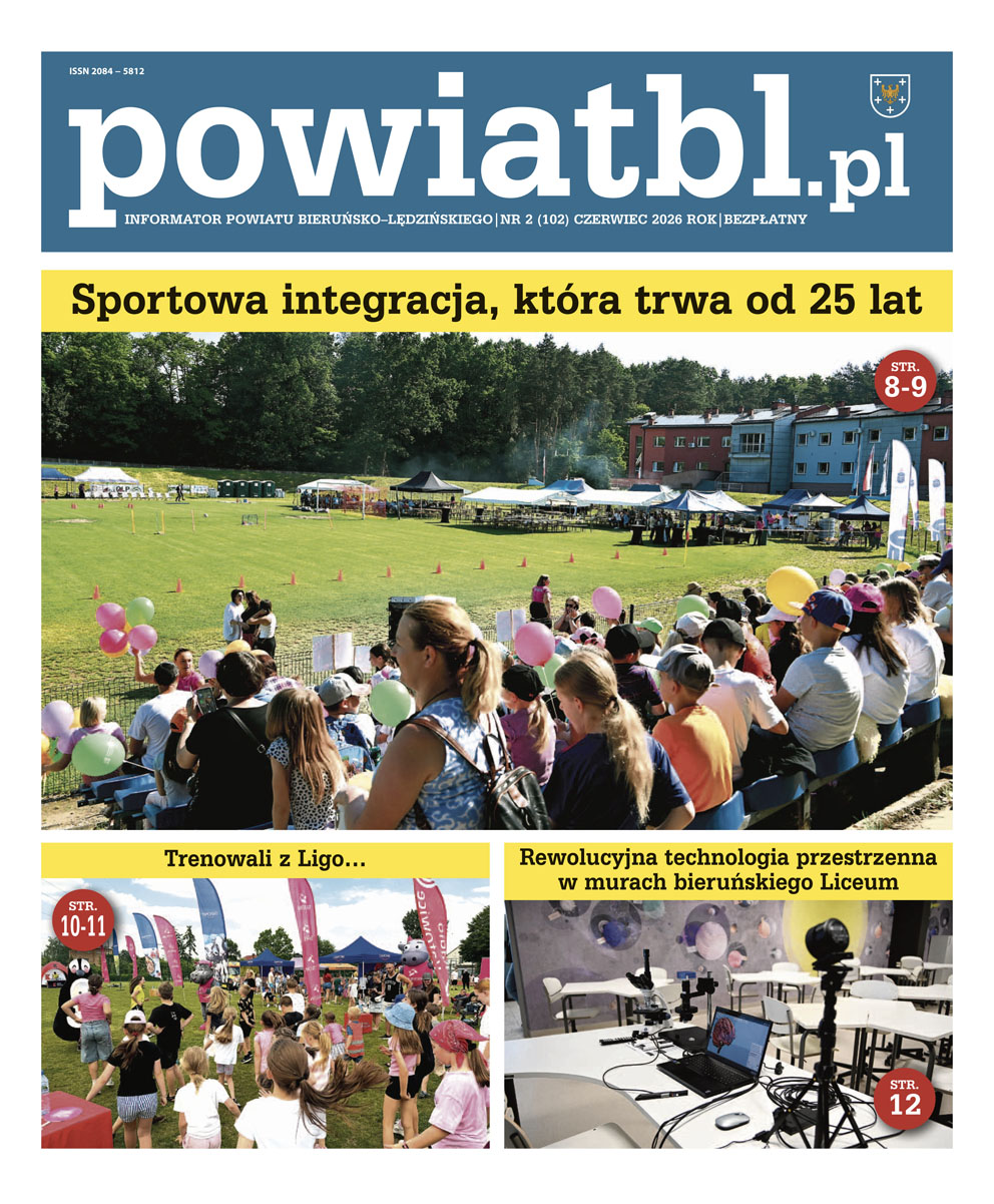 Strona tytułowa Informatora Powiati Bieruńsko-Lędzińskiego powiatbl.pl